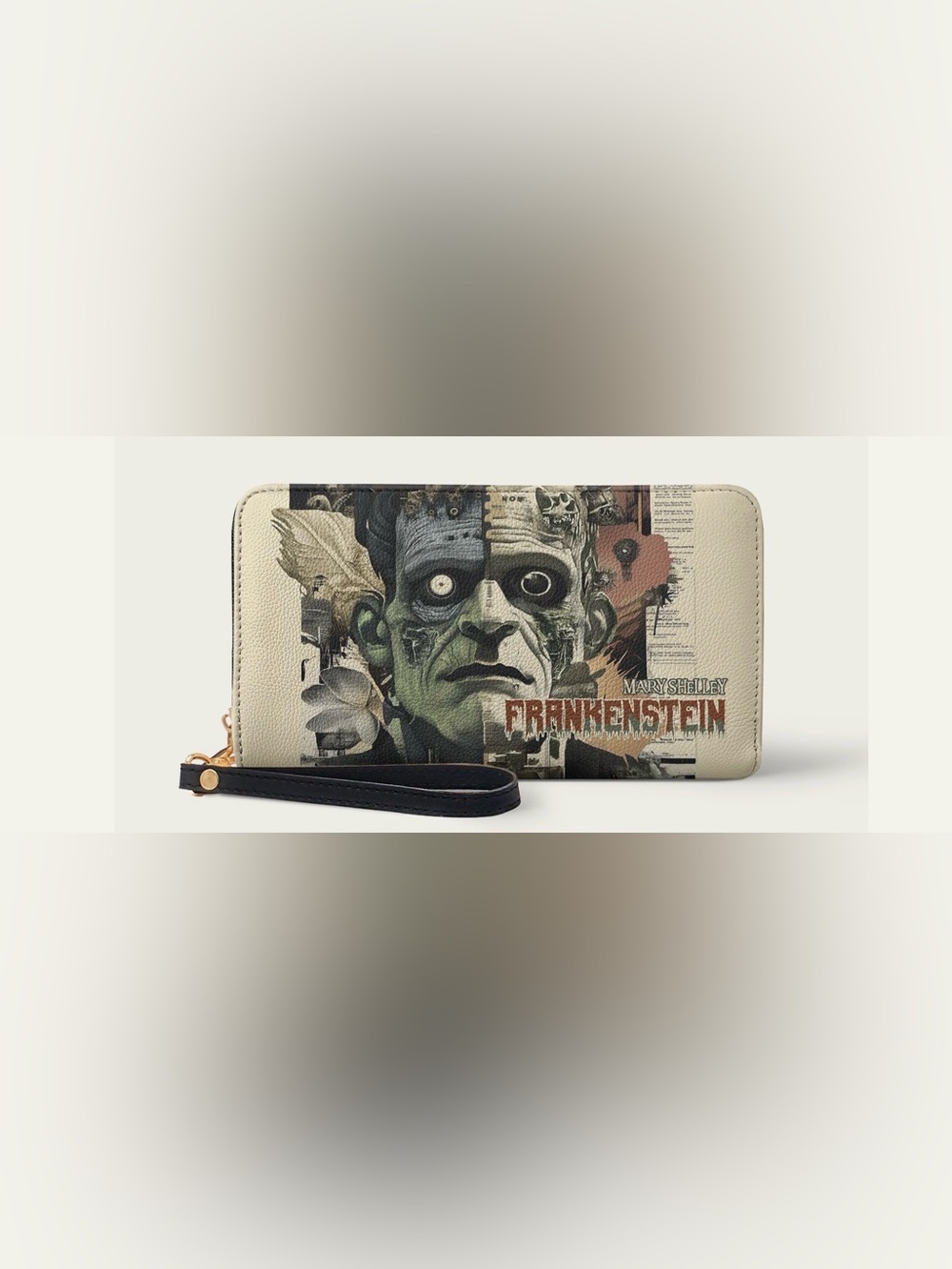“Frankenstein “ Old Parchment Wallet
